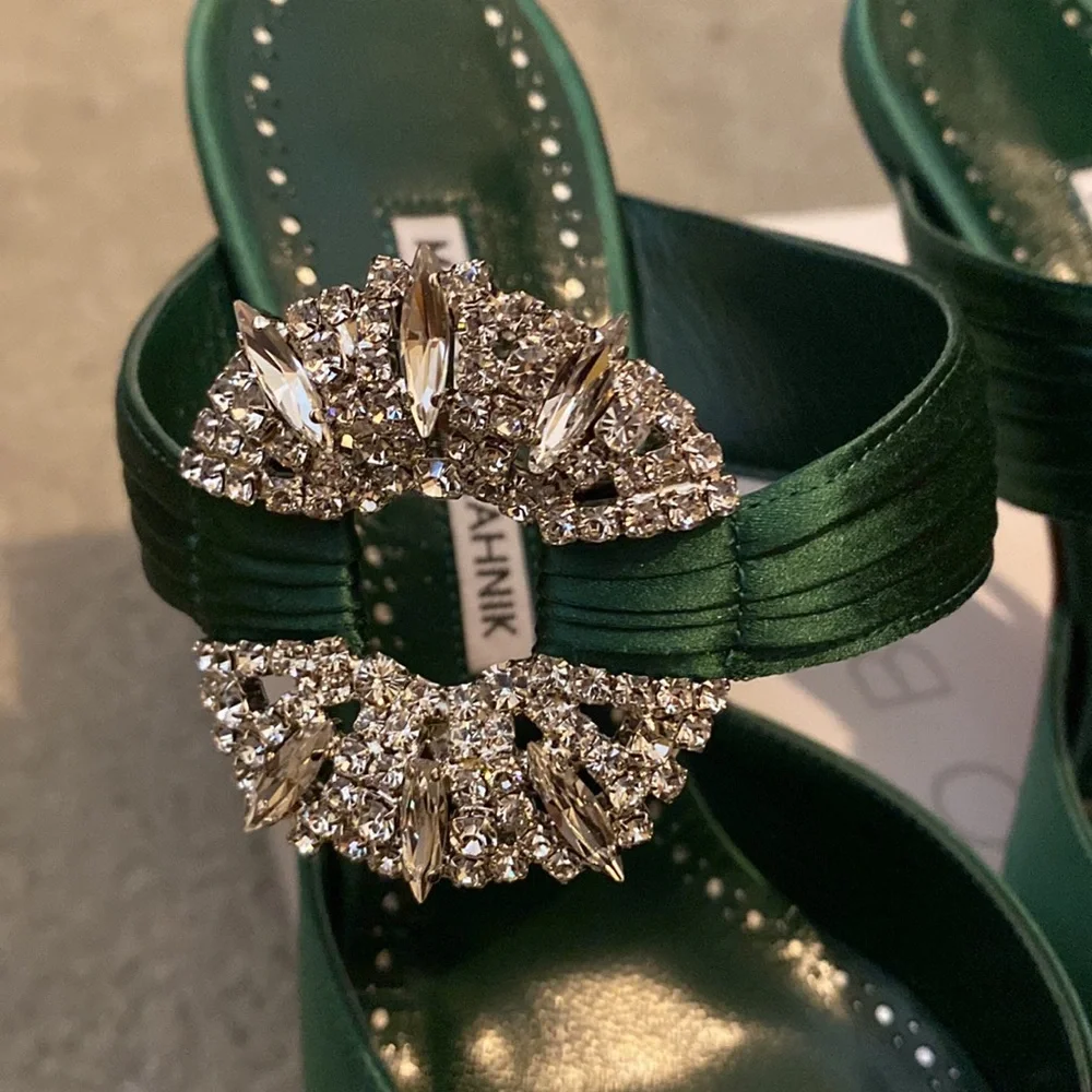 Manolo Blahnik green maidugura mule-BNIB!! - Picture 5 of 7